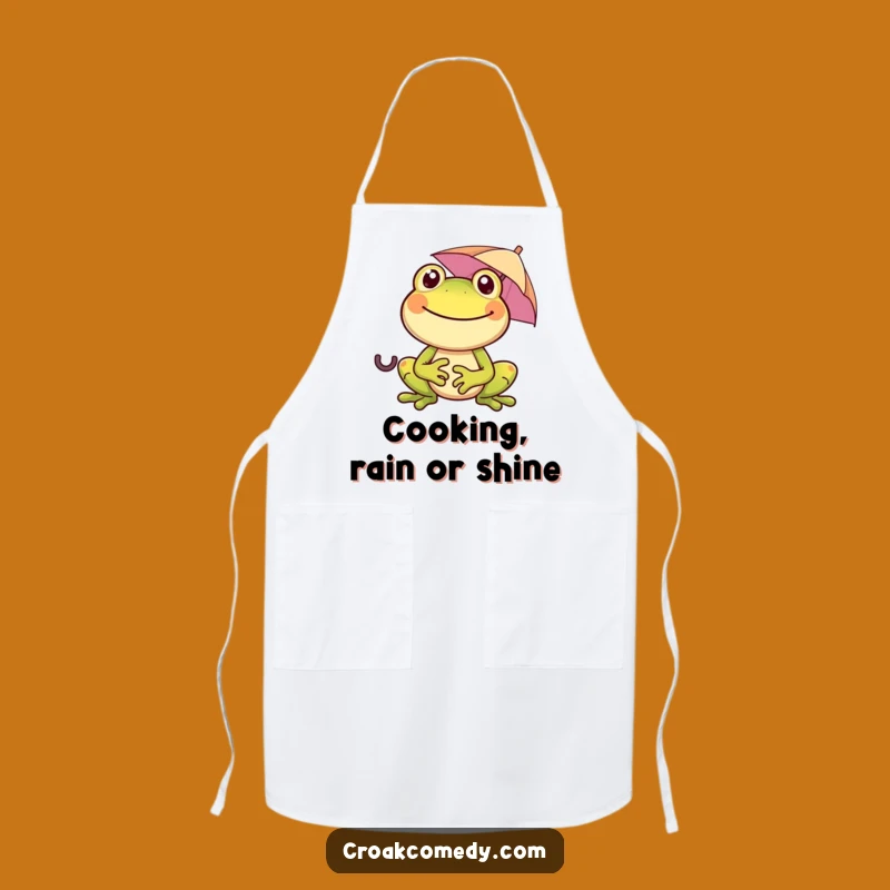 Funny Frog Umbrella Apron - Joyful Cooking with Amphibian Style!