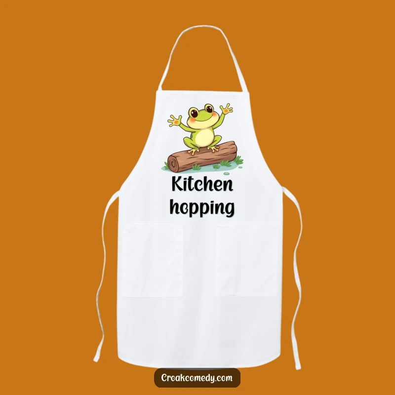 Funny Frog Dance Apron: Chef's Delight for Kitchen Merriment