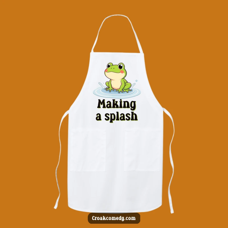 Funny Frog Apron: Cook Up Laughs with this Hilarious Puddle Splasher Kitchen Gift