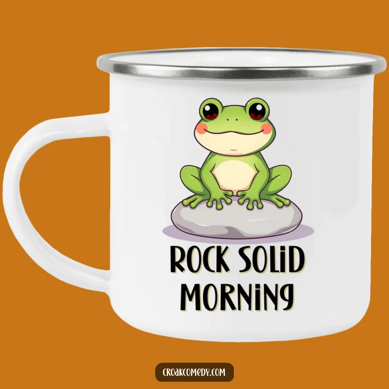 Funny Frog Camping Mug: Durable Content Amphibian Cup, Ideal Funny Gift for Outdoors