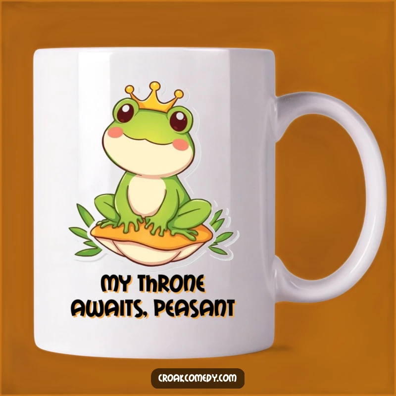 Funny Royal Frog Mushroom Mug: A Regal & Hilarious Gift Idea for Frog Lovers!