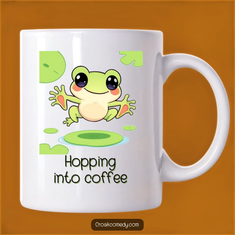 Funny Frog Leap Mug - A Hilarious Gift for Pond Lovers