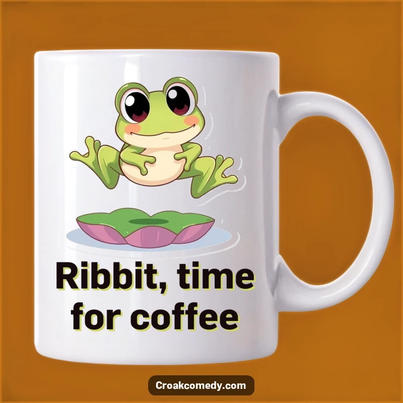 Funny Frog Leap Mug - Big Eyes Frog Gift for Humorous Amphibian Lovers