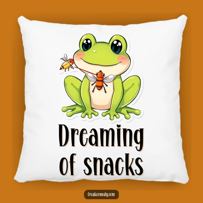 Cozy Funny Frog Fly Pillow - Soft Comfort with a Hilarious Surprise