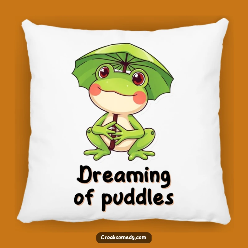 Cozy Funny Frog Lily Pad Umbrella Pillow: Snuggle Up with Hilarious Outdoor Cuteness