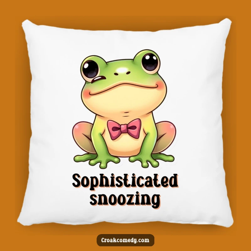 Funny Dapper Frog Pillow: Plush Comfort with Hilarious Sophisticated Charm
