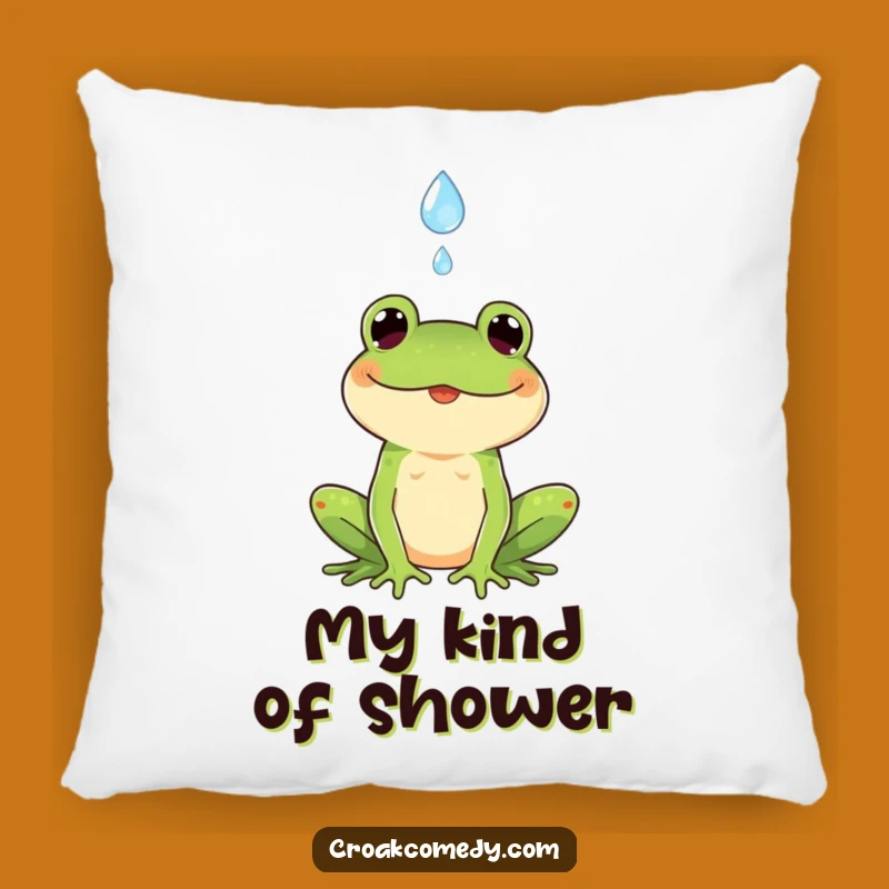 Funny Frog Pillow: Cozy Catching Raindrops Cushion, The Perfect Funny Gift for Comfort