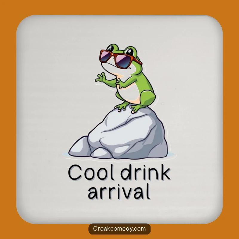 Funny Cool Frog Coaster Set: Sunglasses Balance Decor, Chic Funny Gift