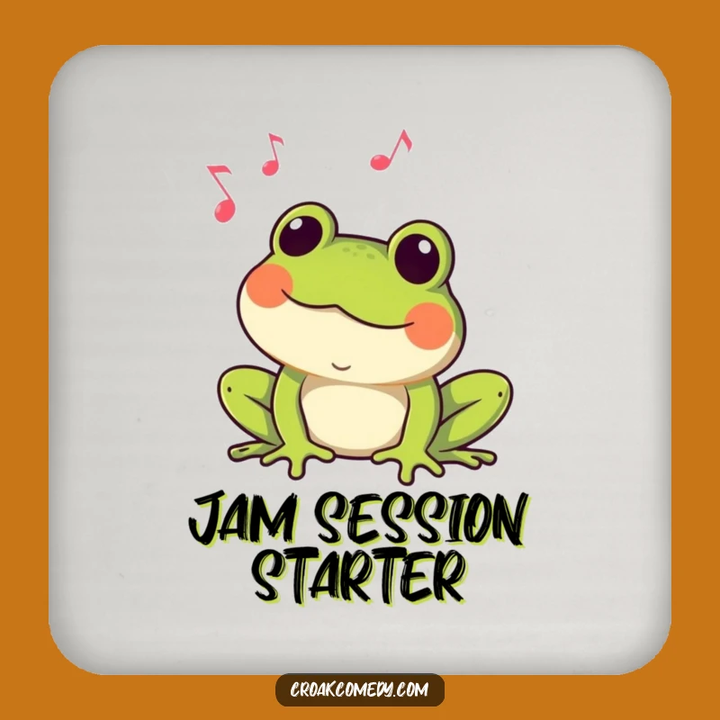 Funny Croaking Frog Coaster: Musical Amphibian Drink Protector, Cute Funny Gift