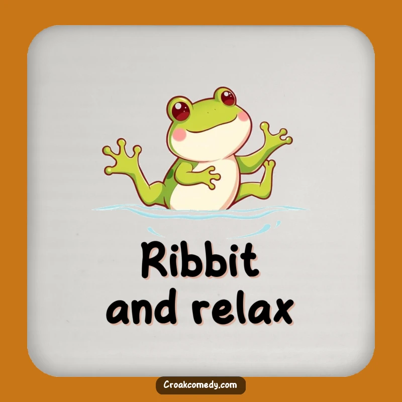 Funny Frog Coaster: Playful Swimmer Protection, Chic Funny Gift for Tables