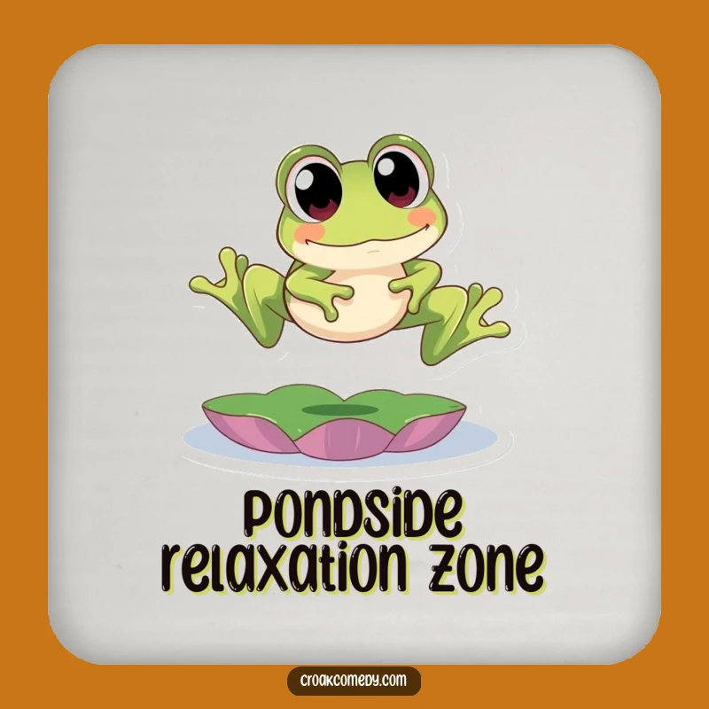 Funny Frog Leap Coaster Set - Protect Surfaces with Amphibian Charm