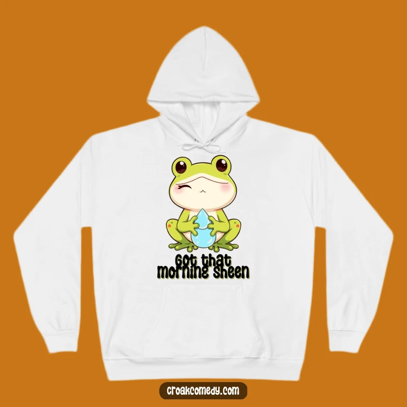Cozy Funny Winking Frog Dewdrop Hoodie: Snuggle Up with Playful Charm