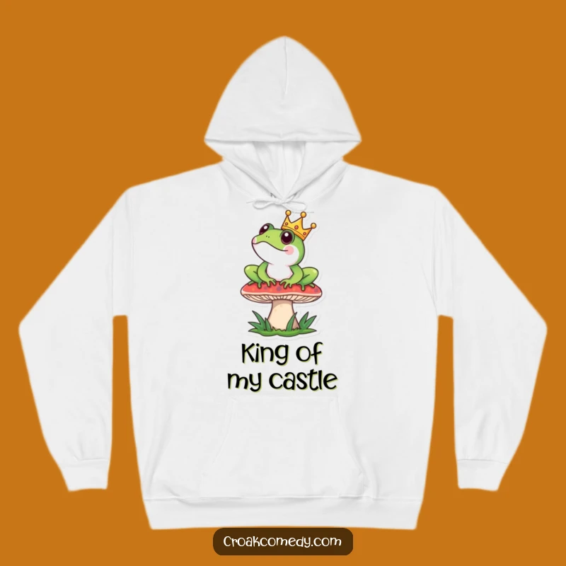 Funny Frog King Hoodie: Cozy Royal Vibes, Ideal Funny Gift for Comfort