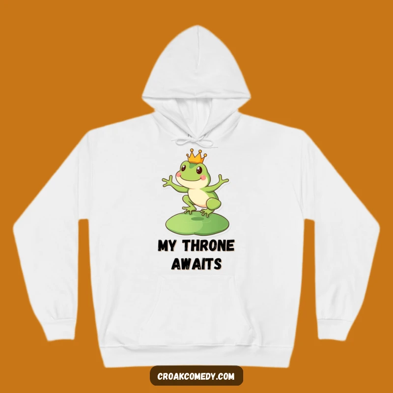 Funny Royal Frog Hoodie: Cozy Leaping King Amphibian Sweatshirt