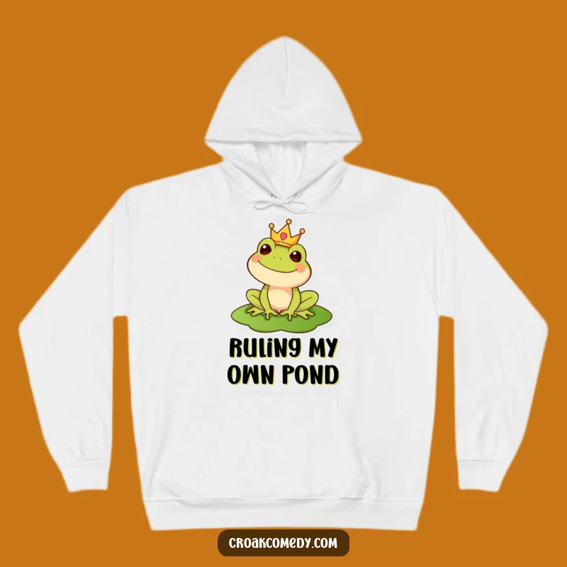 Cozy Funny Royal Frog Hoodie: Stay Warm in Kingly Amphibian Comfort