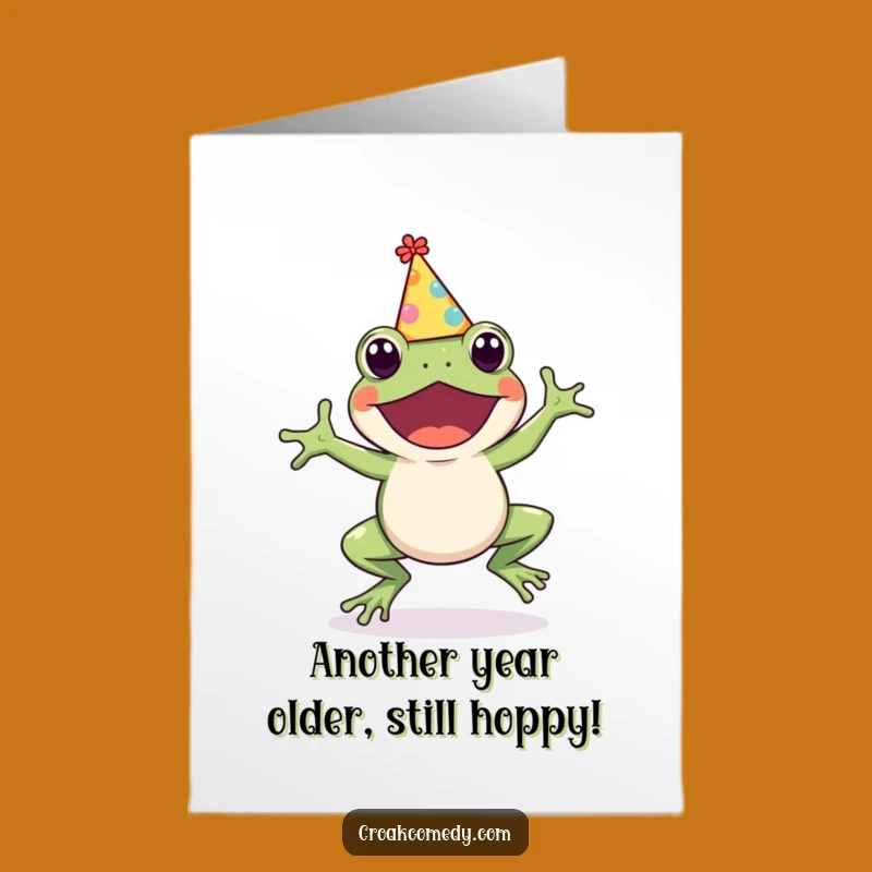 Free Printable Birthday Frog Card: Cute Hopping Party Pal for a Funny Downloadable Gift