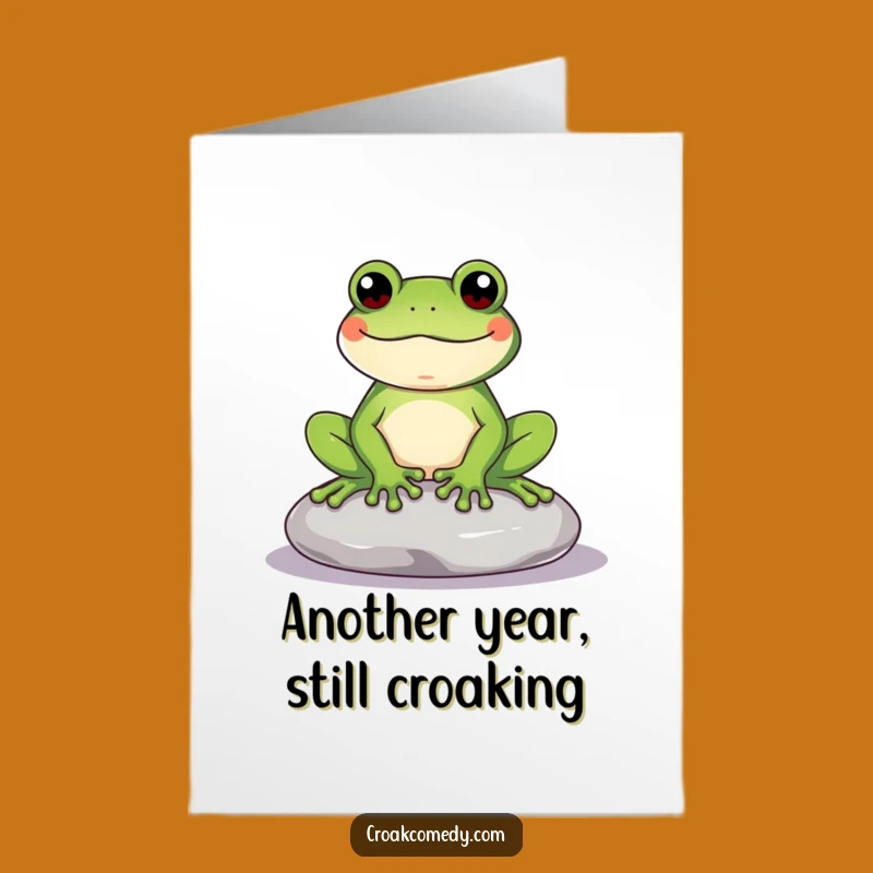 Free Printable Birthday Card: Content Frog's Zen Vibe for a Hilarious Downloadable Greeting