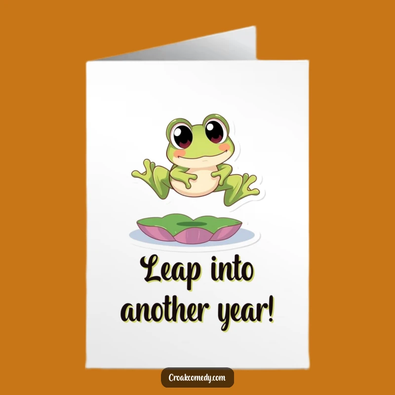 Free Printable Birthday Card: Leaping Frog Fun - Jump into Joy with this Downloadable Gift!