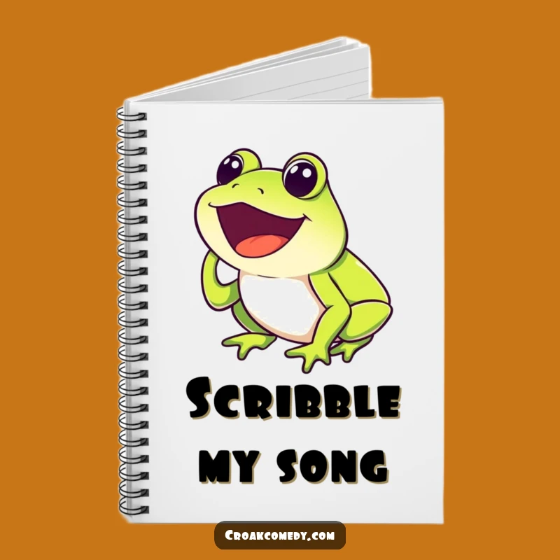 Funny Frog Croak Notebook: Jot Down Thoughts with a Hilarious, Happy Voice