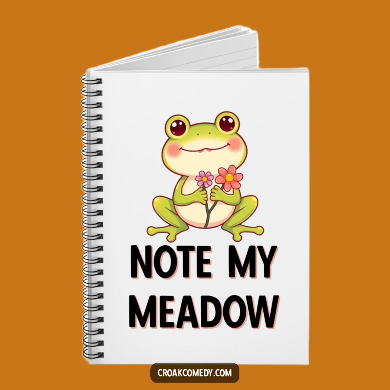 Funny Frog Flower Notebook: Jot Down Ideas with a Hilarious, Happy Friend