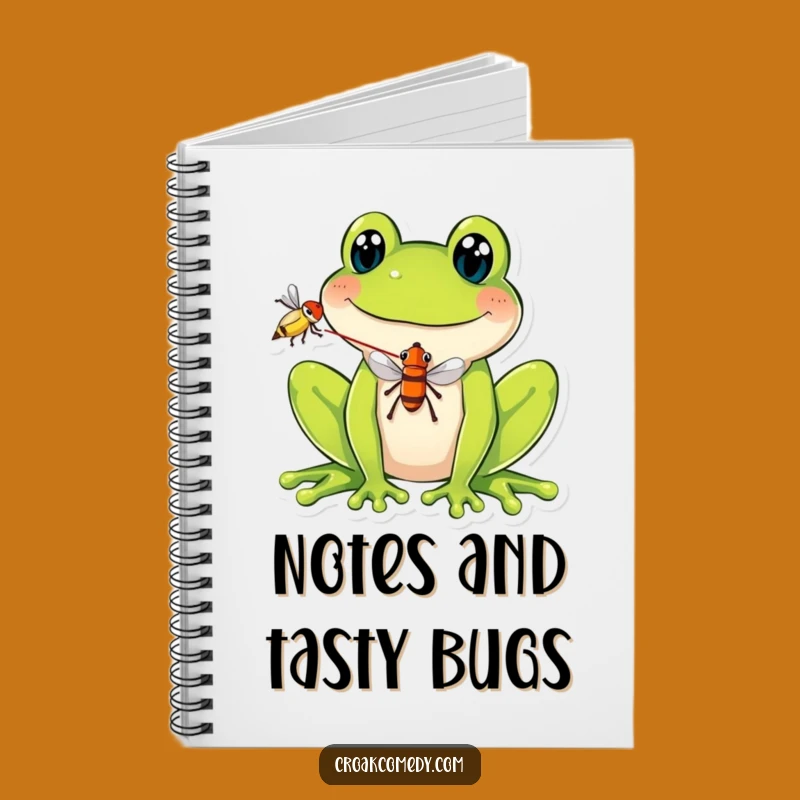 Funny Frog Fly Notebook - Jot Down Ideas with Quirky Humor