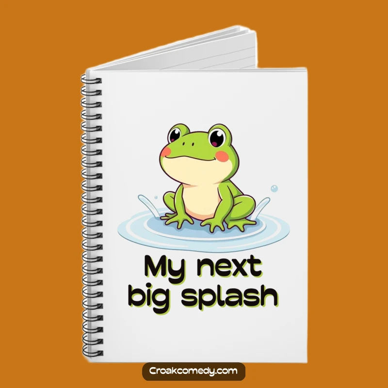 Funny Frog Notebook: Jot Down Fun Ideas with this Hilarious Puddle Splash Journal Gift