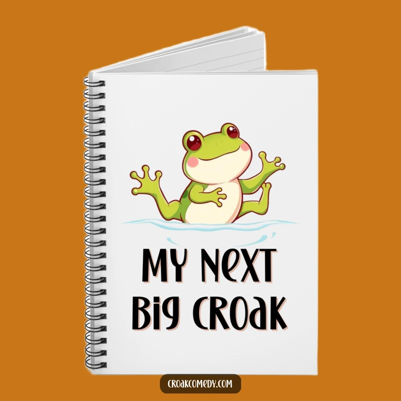 Funny Frog Notebook: Playful Swimmer Pages, Ideal Funny Gift for Note-Takers