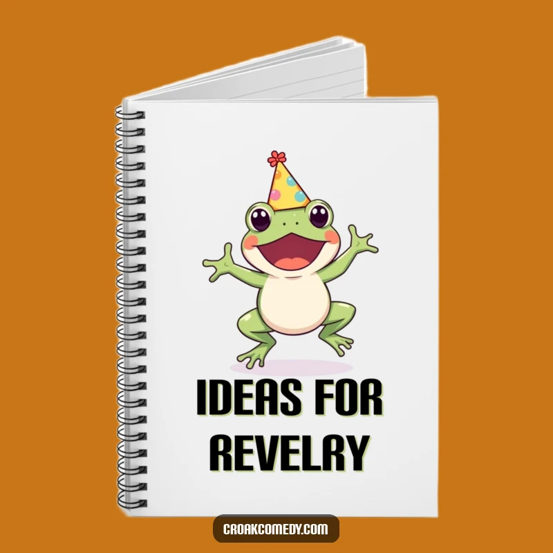 Funny Frog Party Hat Notebook: Cute Hopping Amphibian Journal for Hilarious Notes!