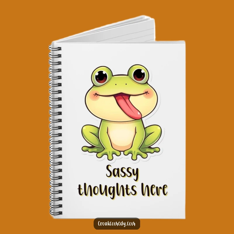 Funny Giggling Frog Tongue Out Notebook: Playful Amphibian Journal for Hilarious Notes!