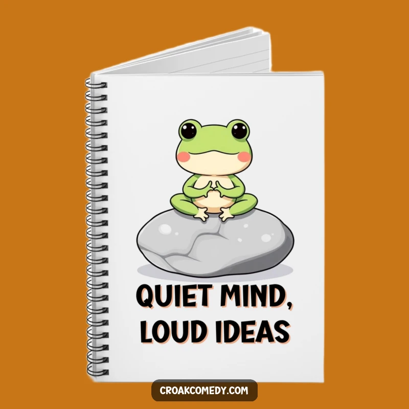 Funny Meditating Frog Notebook: Jot Down Thoughts with Peaceful Clarity
