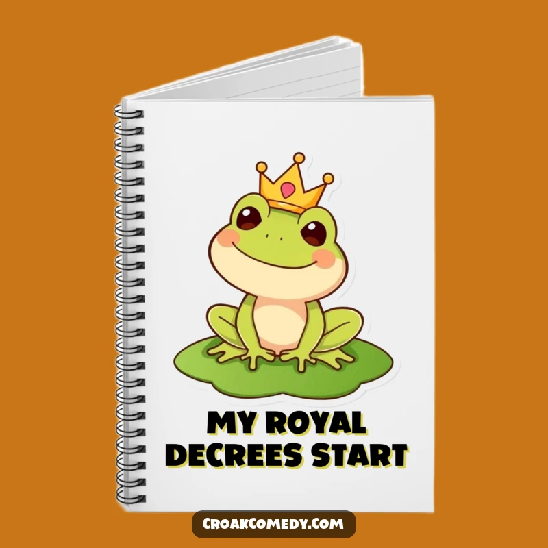 Funny Royal Frog Notebook: Jot Down Ideas with Kingly Clarity