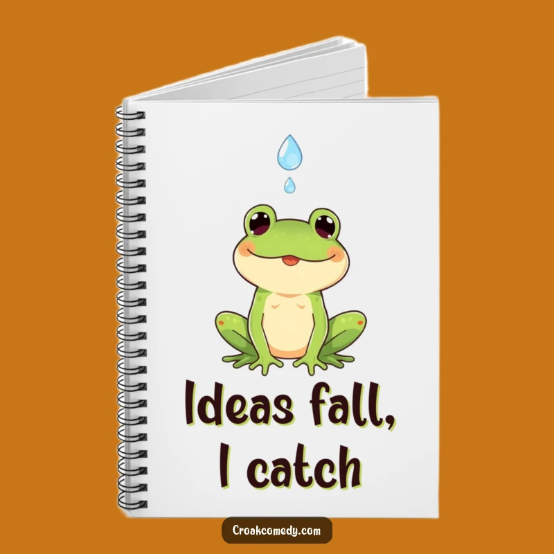 Funny Frog Notebook: Cheerful Raindrop Journal, Perfect Funny Gift for Writers