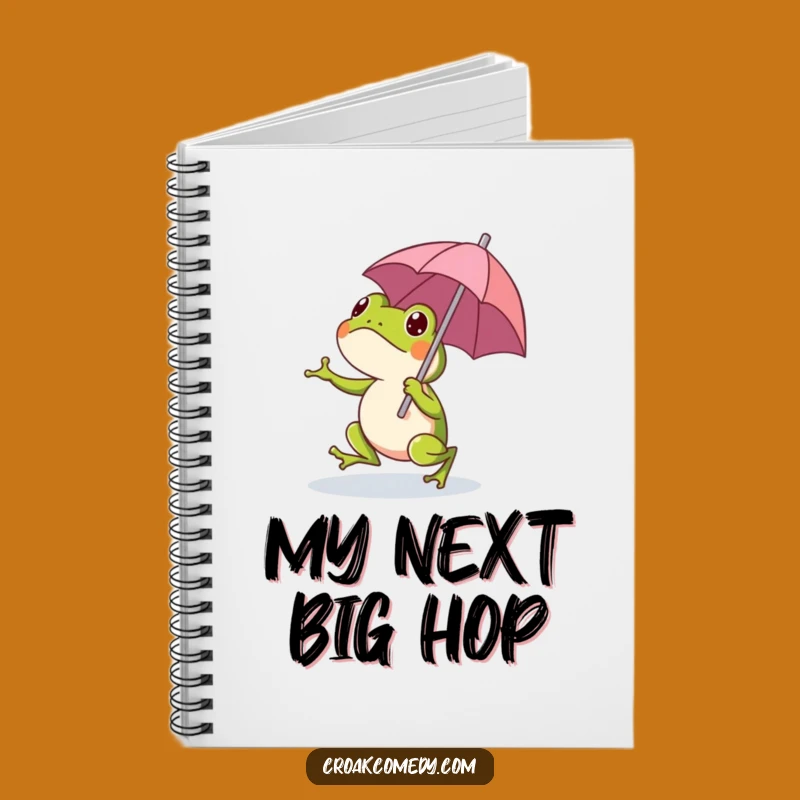 Funny Frog Umbrella Notebook - Jot Down Ideas with Whimsical & Humorous Style