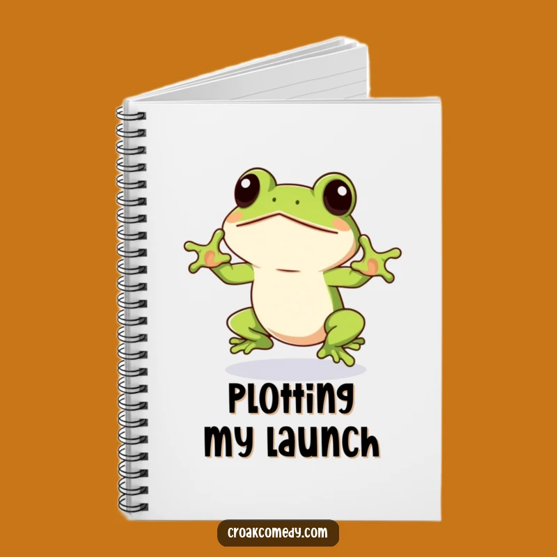 Funny Frog Notebook: Eager Jumper Amphibian Notes, Motivational Funny Gift for Students