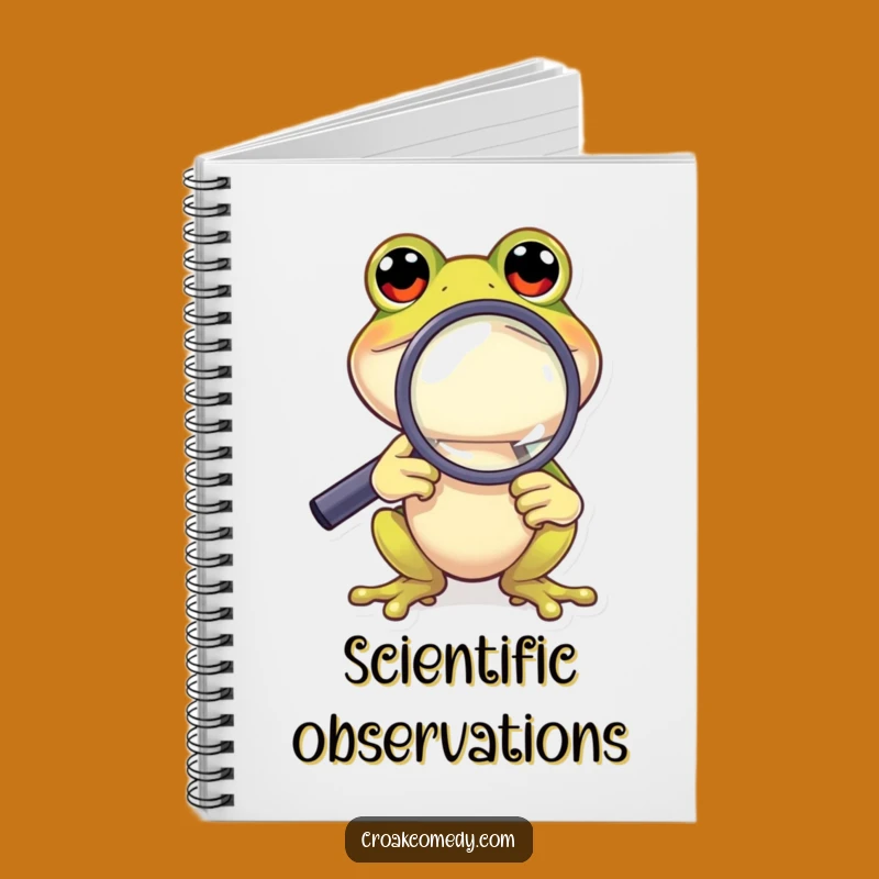 Funny Frog Detective Notebook: Curious Character's Case Files, Creative Funny Gift