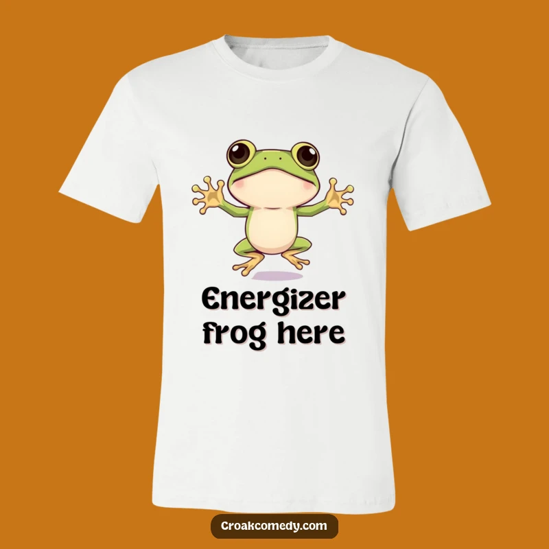 Funny Big Eyed Frog Jumping Jack T-Shirt: Energetic Amphibian Tee for a Hilarious Gift!