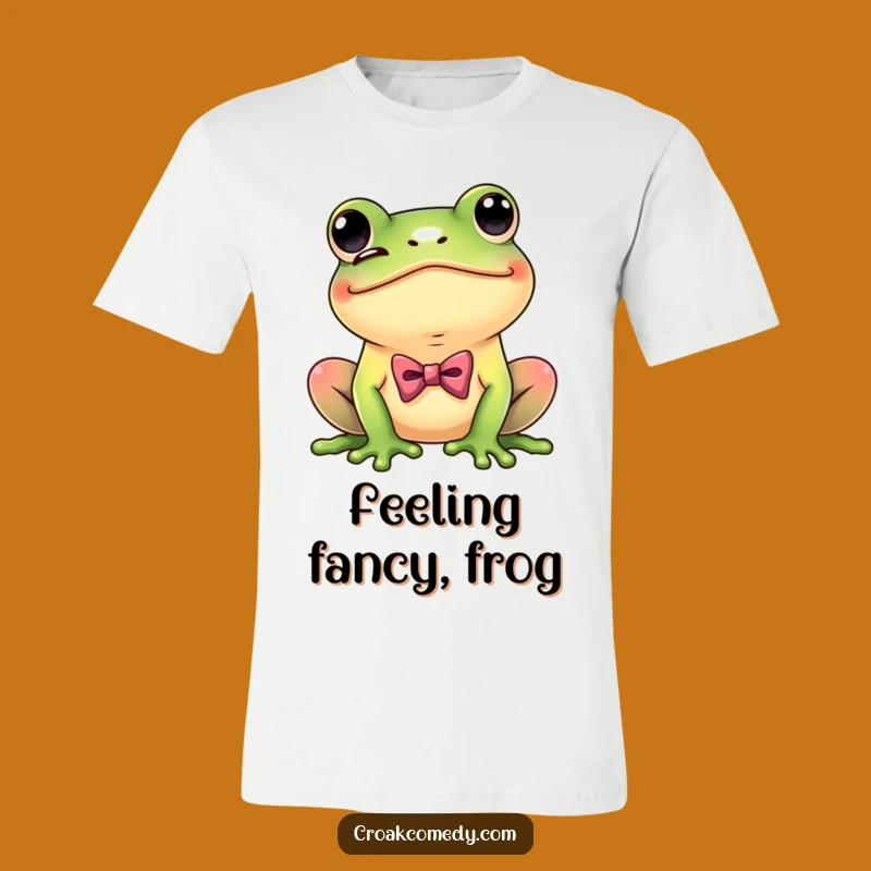 Funny Dapper Frog Tee: Wear Your Charm with this Hilarious Winking Shirt