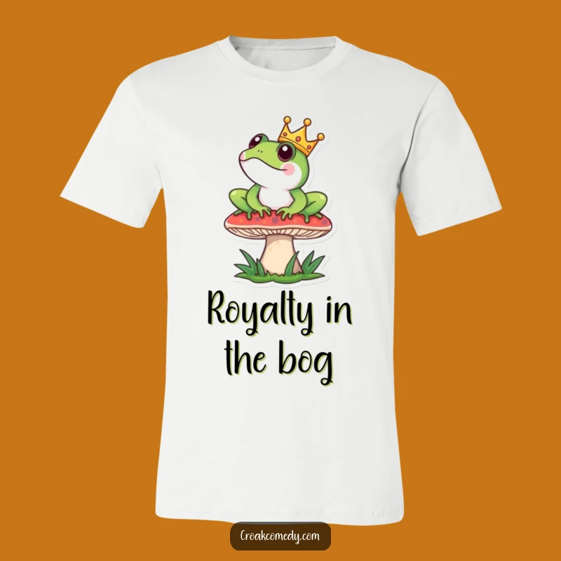 Funny Frog King T-Shirt: Regal Design, Perfect Funny Gift for Amphibian Fans