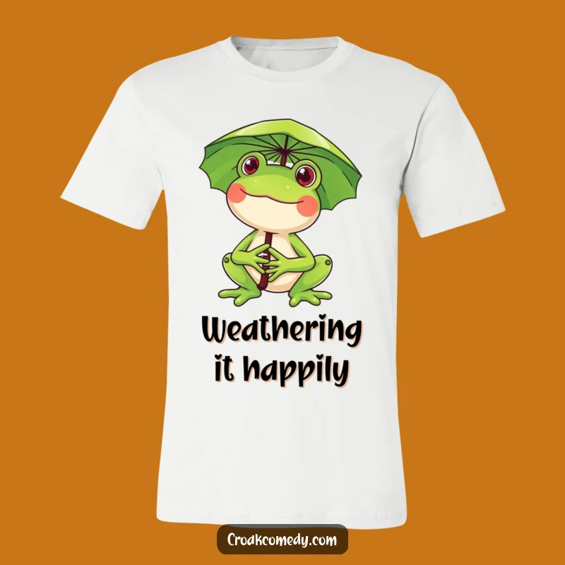 Funny Frog Lily Pad Umbrella T-Shirt: Wearable Joy and a Hilarious Outdoor Present