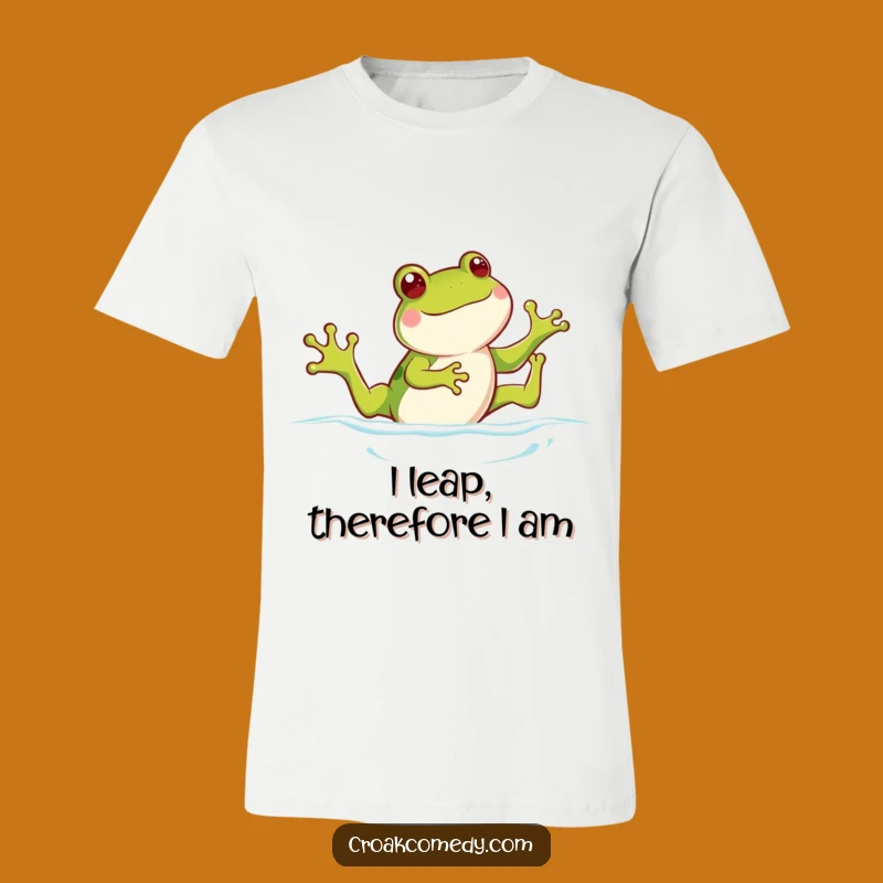 Funny Frog T-Shirt: Playful Swimming Amphibian, Ideal Funny Gift for Froggie Fans