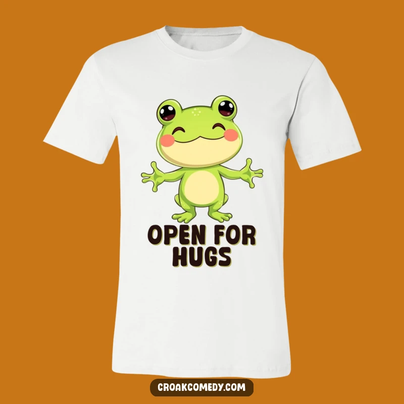 Funny Hugging Frog T-Shirt: Wear Your Affection with Amphibian Joy