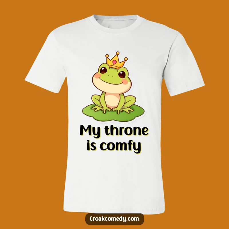 Funny Royal Frog T-Shirt: Wear Your Crown with Regal Amphibian Style