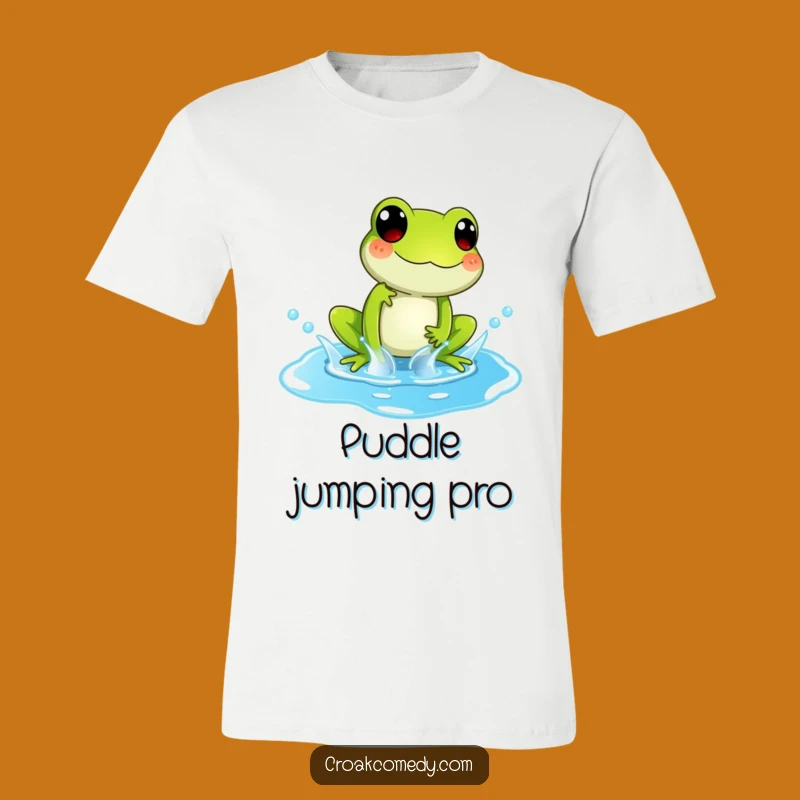Funny Splashing Frog T-Shirt: Playful Amphibian Fun for Everyday Adventures