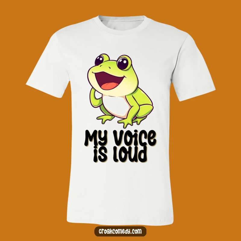 Funny Frog Croak Tee: Wear Your Joyful Sound with this Hilarious Shirt