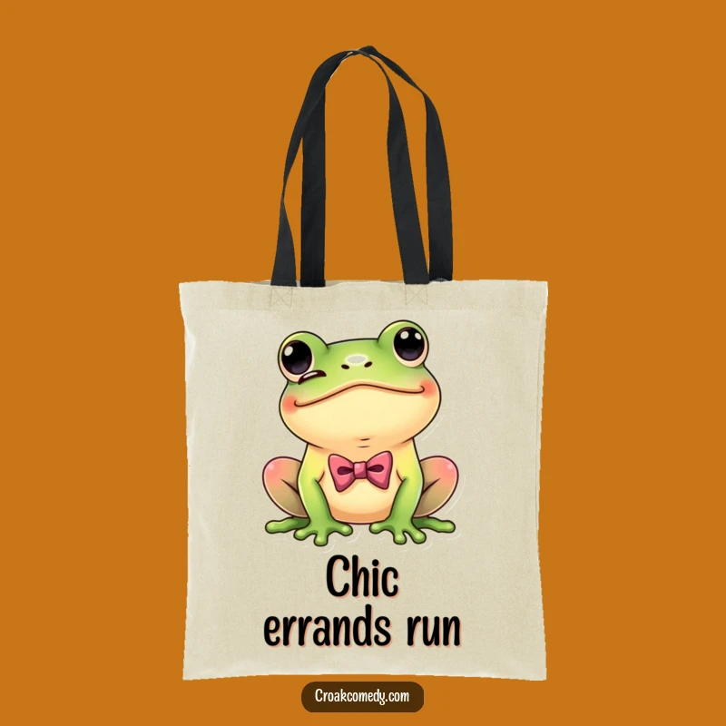Funny Dapper Frog Tote: Carry Your Style with this Hilarious Accessory