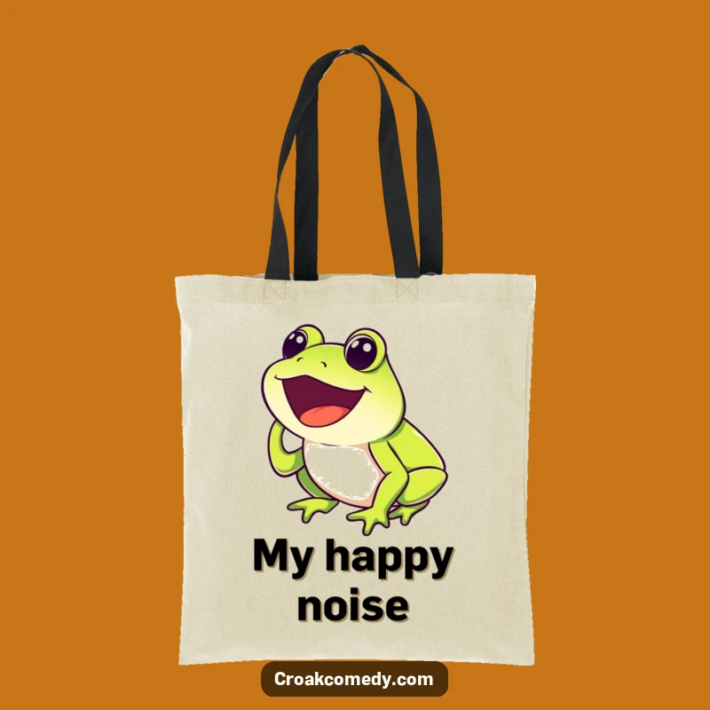 Funny Frog Croak Tote: Carry Your Happy Sounds with this Hilarious Bag
